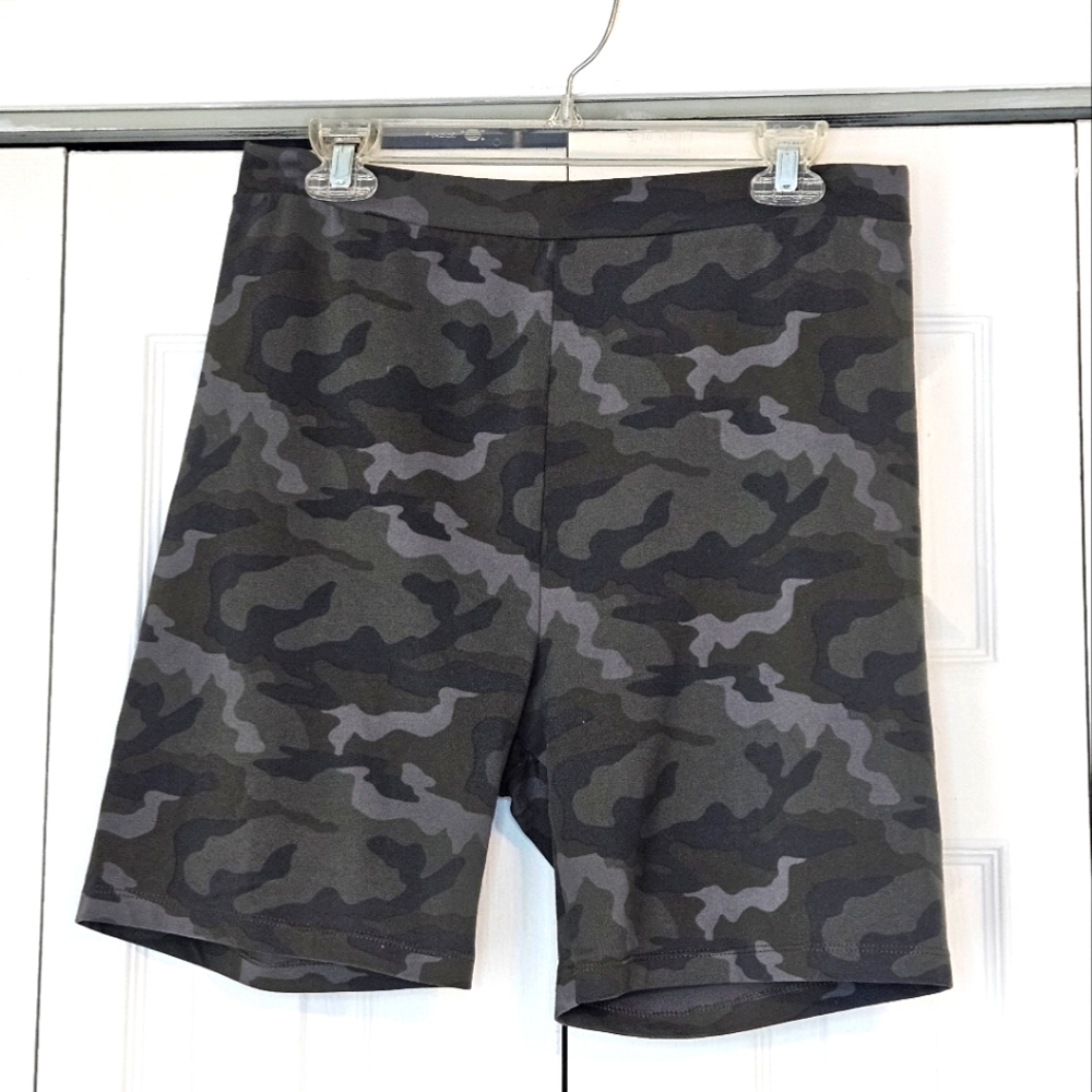 Camouflage Print Bike Shorts
